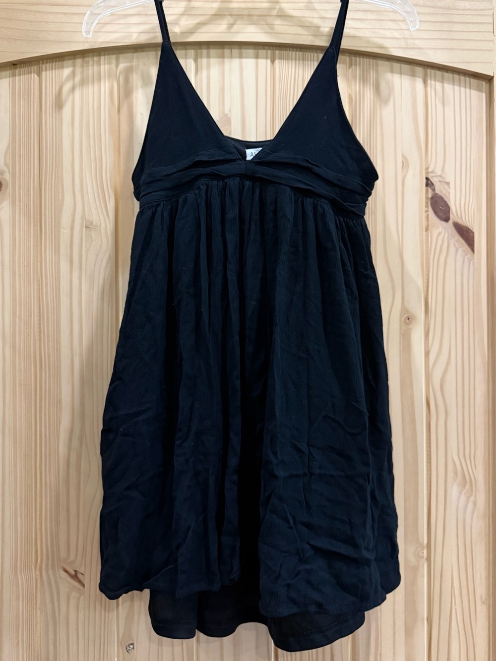 Black Spaghetti Strap Babydoll Dress
